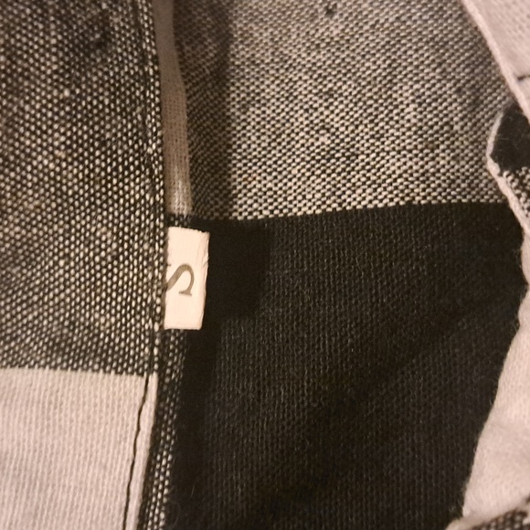 🏁 Checker black & white Petite fit long sleeve cotton dress with Buttons +belt - Picture 8 of 8